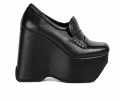 Women's Rag & Co Gilliam Platform Wedge Loafers