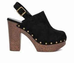 Women's Olivia Miller Lia Platform Heeled Clogs