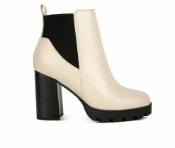 Women's London Rag Bolt Block Heel Chelsea Booties