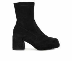 Women's Rag & Co Two Cubes Heeled Booties