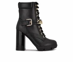 Women's Nine West Vilage Lace Up Heeled Booties