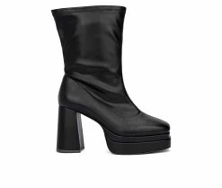 Women's Fashion To Figure Keira Mid Calf Platform Booties