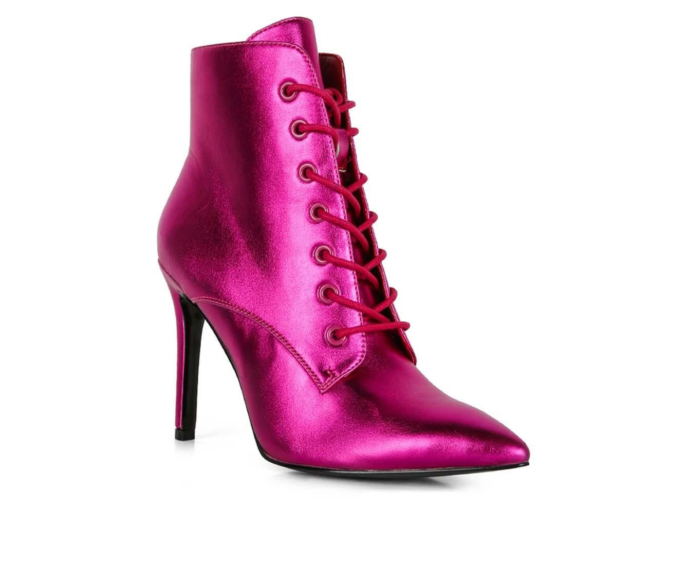Women's Rag & Co Piet Stiletto Lace Up Booties - Image 3