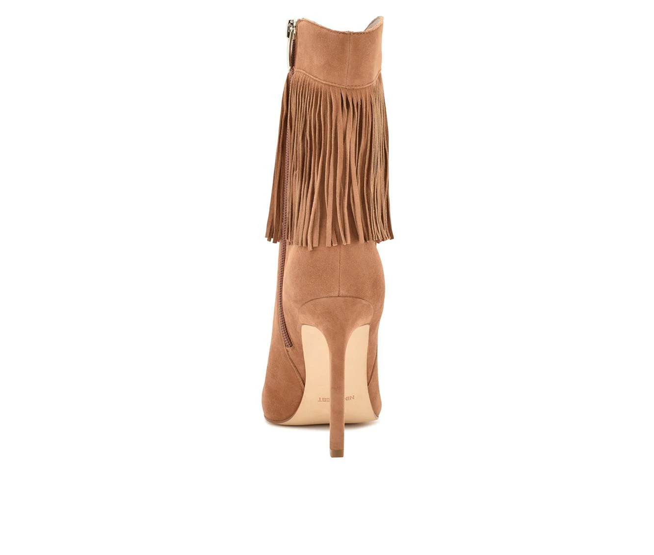 Women's Nine West Tries Heeled Fringe Booties - Image 4