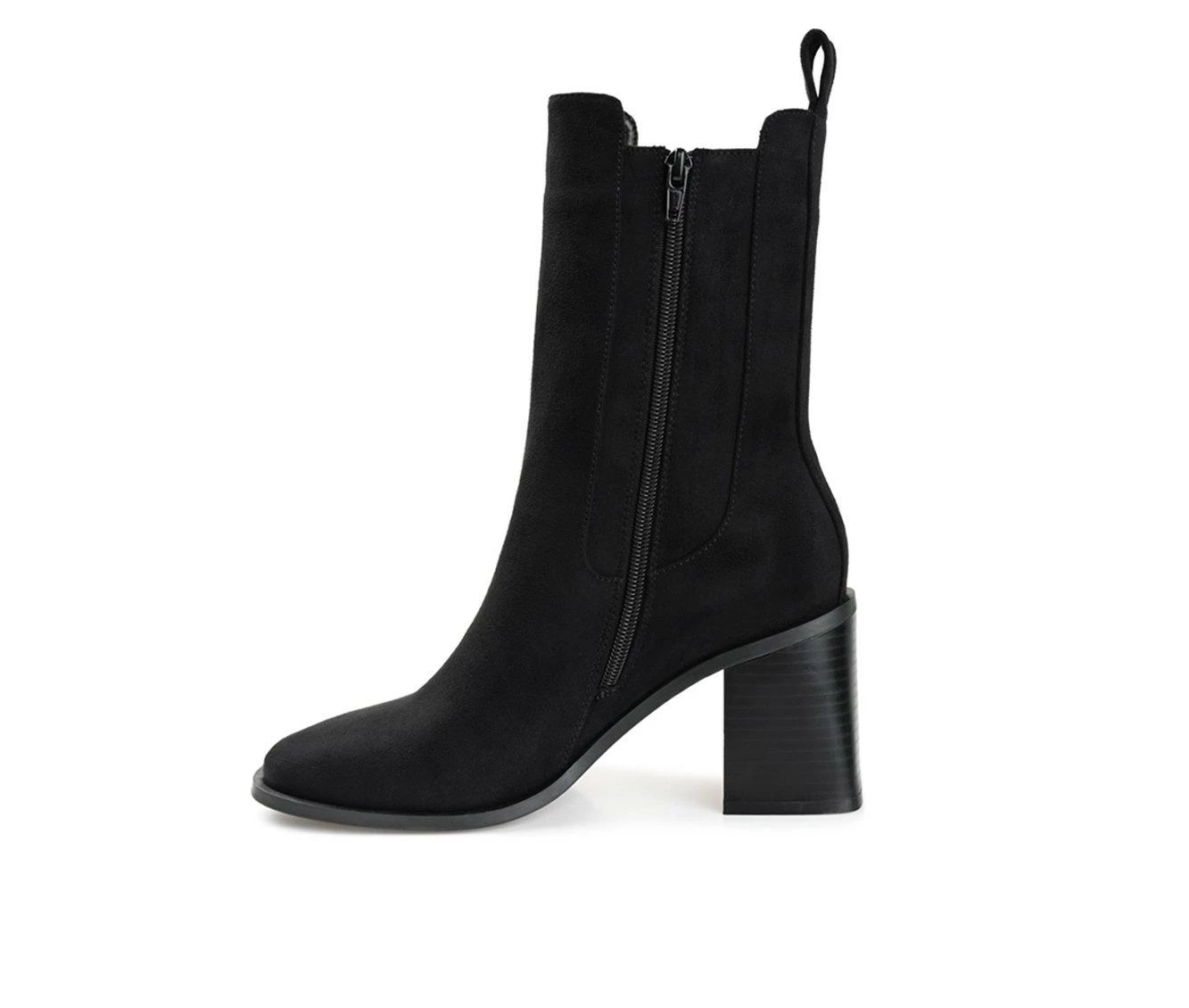 Women's Journee Collection Kaydia Mid Calf Chelsea Boots - Image 4