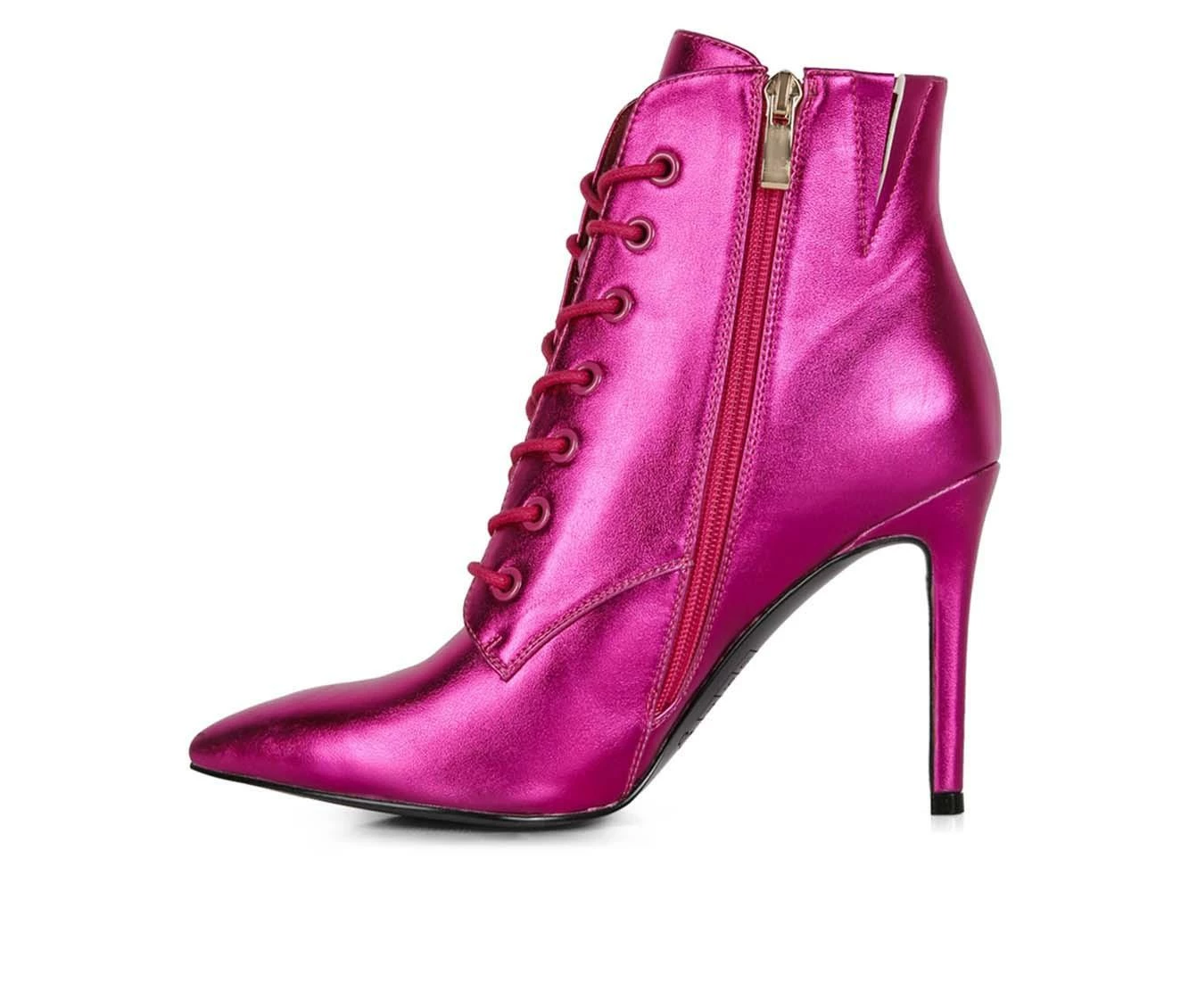 Women's Rag & Co Piet Stiletto Lace Up Booties - Image 4